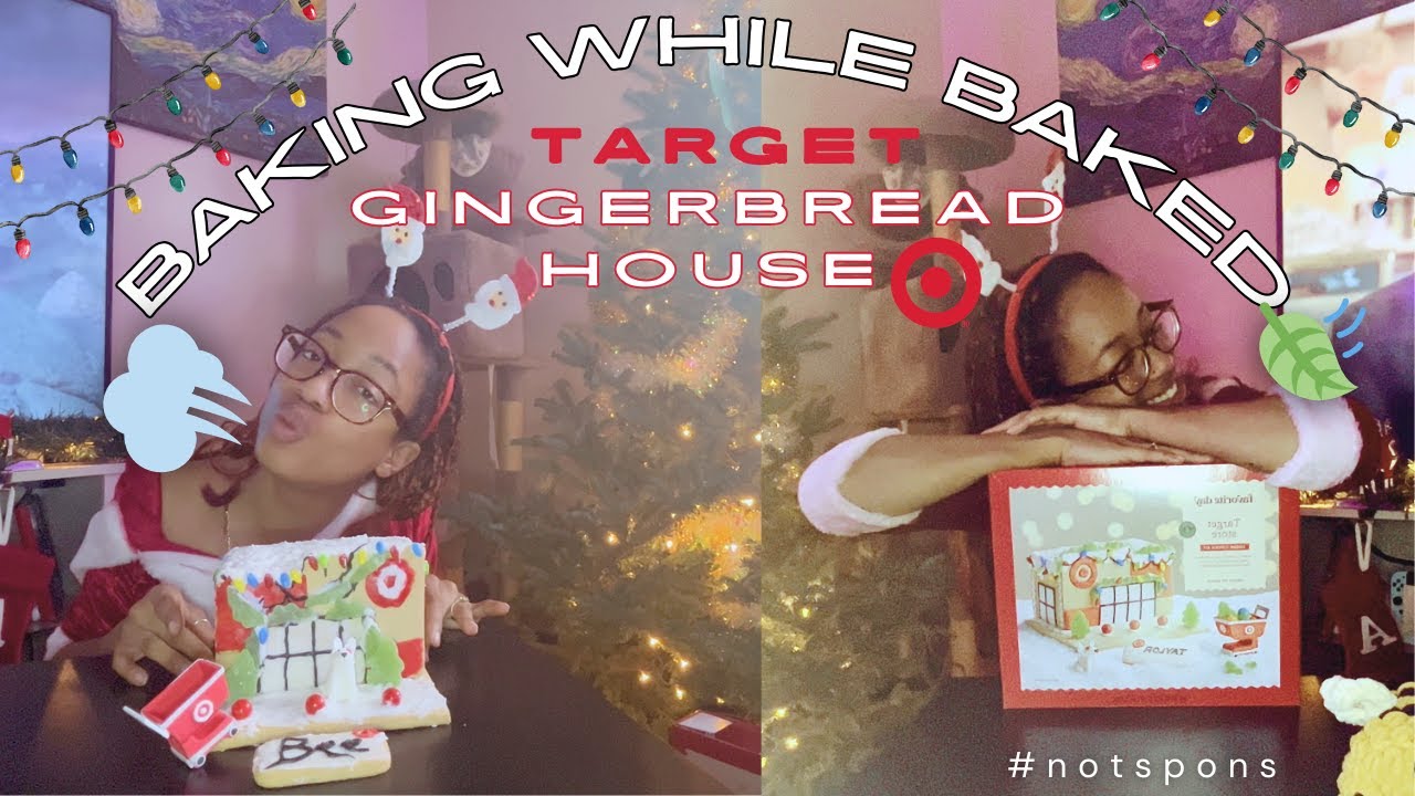 Gingerbread Shooting Target Baking While Baked: Making the Target Gingerbread House🍃💨 - YouTube