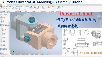 Master Universal Joint Modeling: Autodesk Inventor Step-by-Step Guide