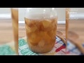 Masa madre fácil con agua de manzana fermentada.