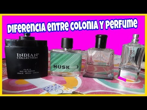 ¿Cuál es la diferencia entre colonia y perfume?