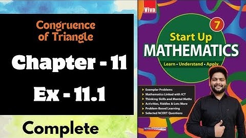 Viva Education Start Up Mathematics Class 7 || Exercise 11.1