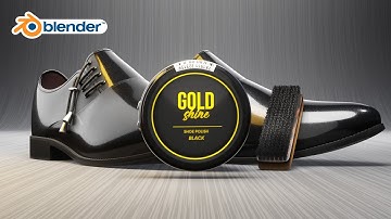 3D Product Animation in Blender and After effects | Shoe Polish | Rendered with eevee