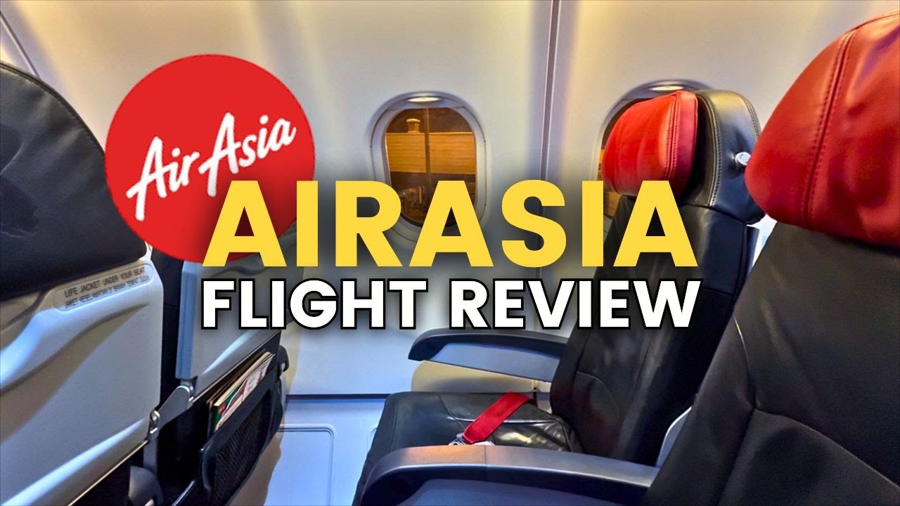 Обзор экономического класса AirAsia | Питание, пространство для ног и бюджетный перелет | Отчёт о...