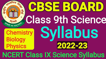 CBSE Class 9th Science Syllabus/ncert class 9th science syllabus/2022-23/cbse class 9th science//