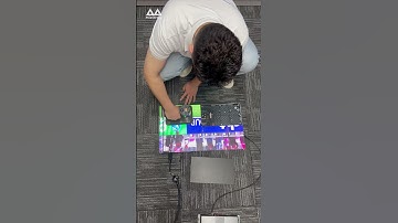 LED display panel installation demonstration#MileStrong #leddisplayfactory #ledpanel #ledmodules