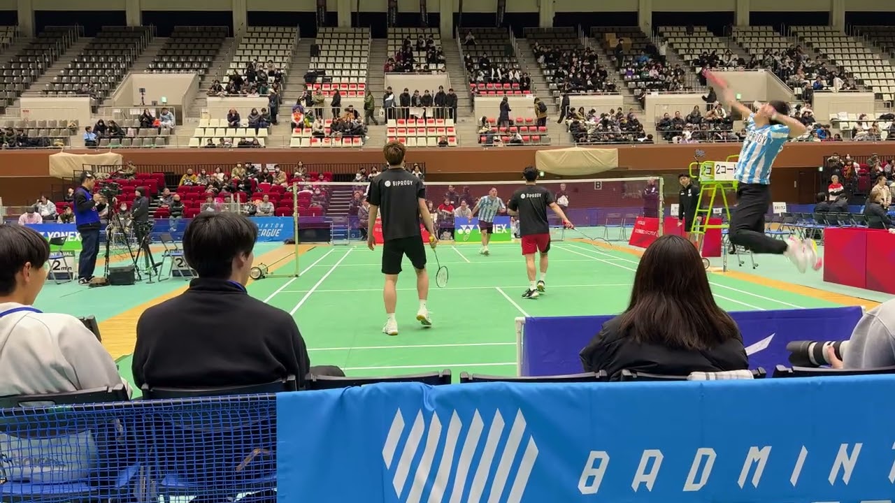 【badminton】BIPROGY選手の3対1の練習レベル高すぎ③