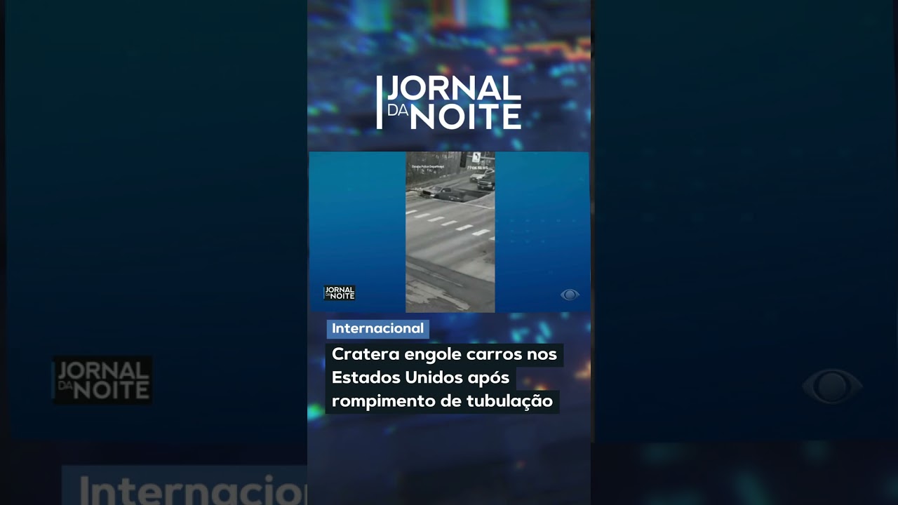 Cratera engole carros nos Estados Unidos após rompimento de tubulação
