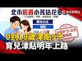 0到18歲津貼5千 育兒津貼明年上路｜#寰宇財經新聞