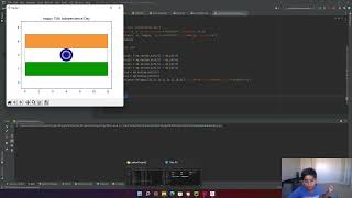 Happy 75th Indian Independence Day .. Indian Flag in Python