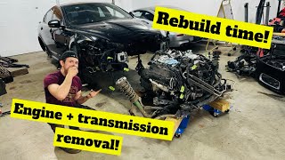 Jaguar XFR ENGINE REMOVAL!