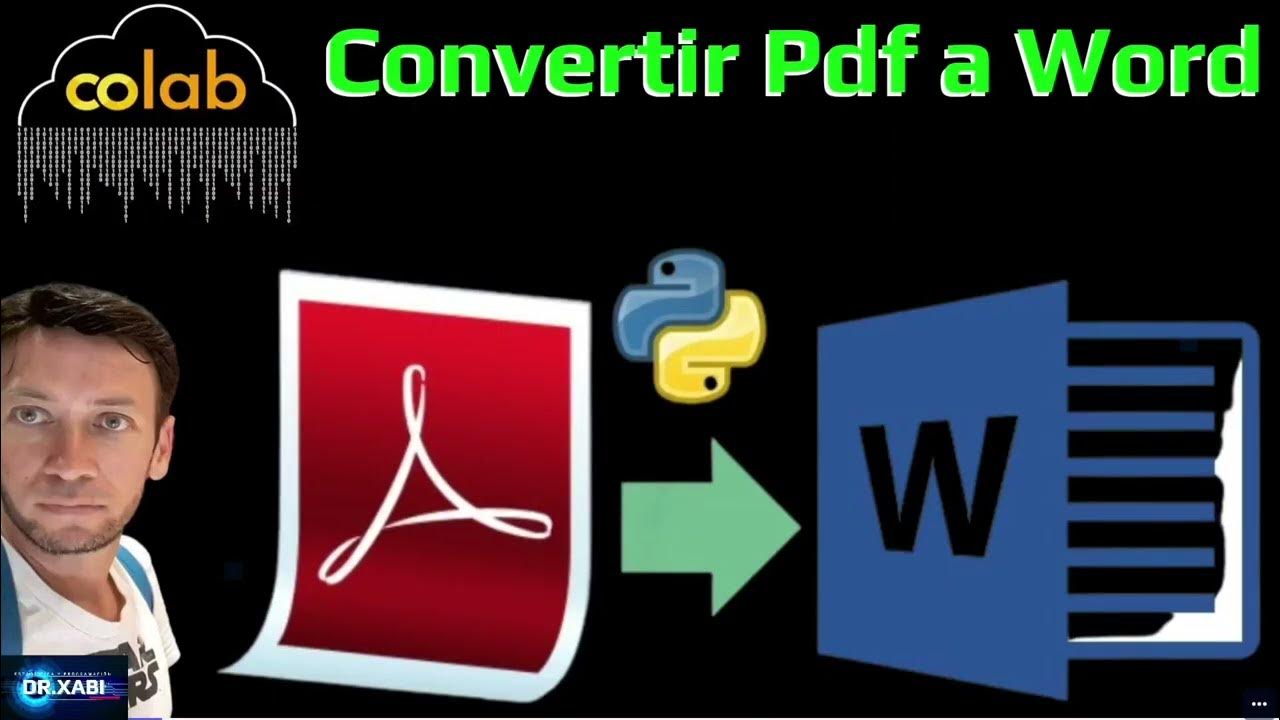 Como Convertir un PDF en Word en Python (Google Colab) - YouTube