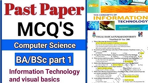 BA/BSc Computer Science Part 1 | Past Papers MCQ
