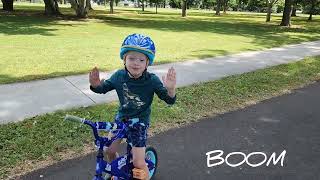 William can ride a bike at 4yrs