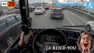 Bus Catastrophic Traffic Paris Ring Road