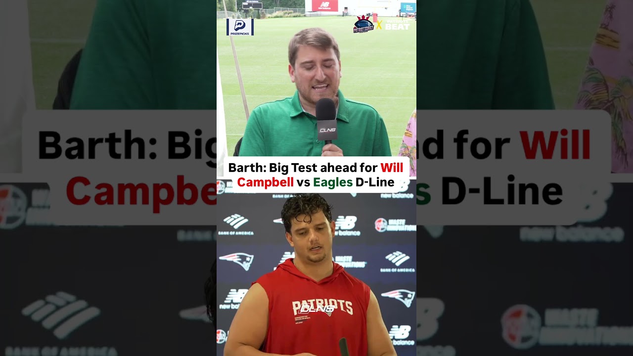 Alex Barth will be keeping an eye on Will Campbell during joint practices