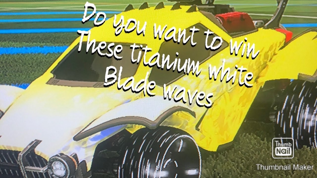 Giveaway titanium white blade waves