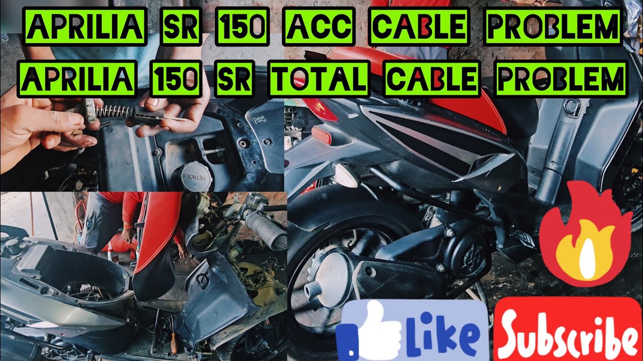 aprilia 150 SR total cable problem aprilia sr 150 accelerator cable