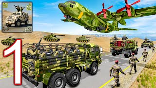US Army Truck 3D Military - Pick up the souldiers dan drop to the training center - Android Gameplay screenshot 4