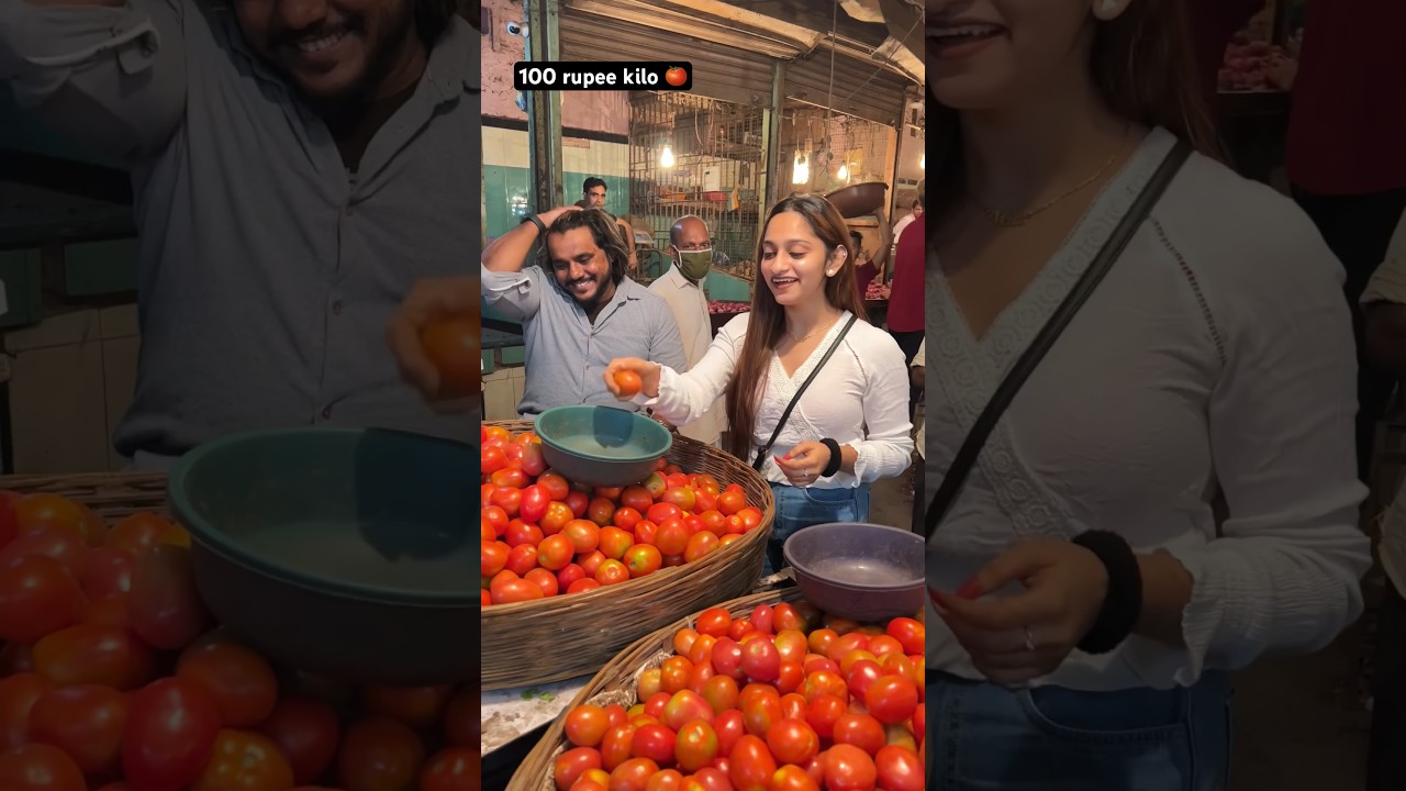 Tamatar 100 rupee kilo 🍅🤣 