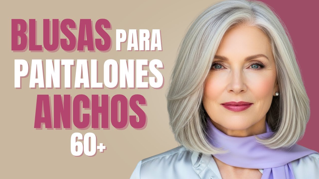 10 Blusas más FÁCILES de Combinar con Pantalones Anchos a los 60+