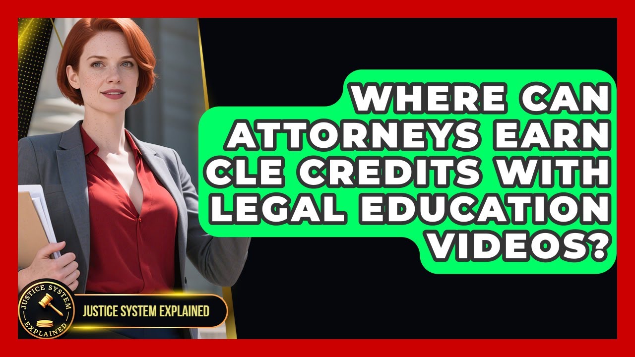 Where Can Attorneys Earn CLE Credits With Legal Education Videos? - Justice System Explained