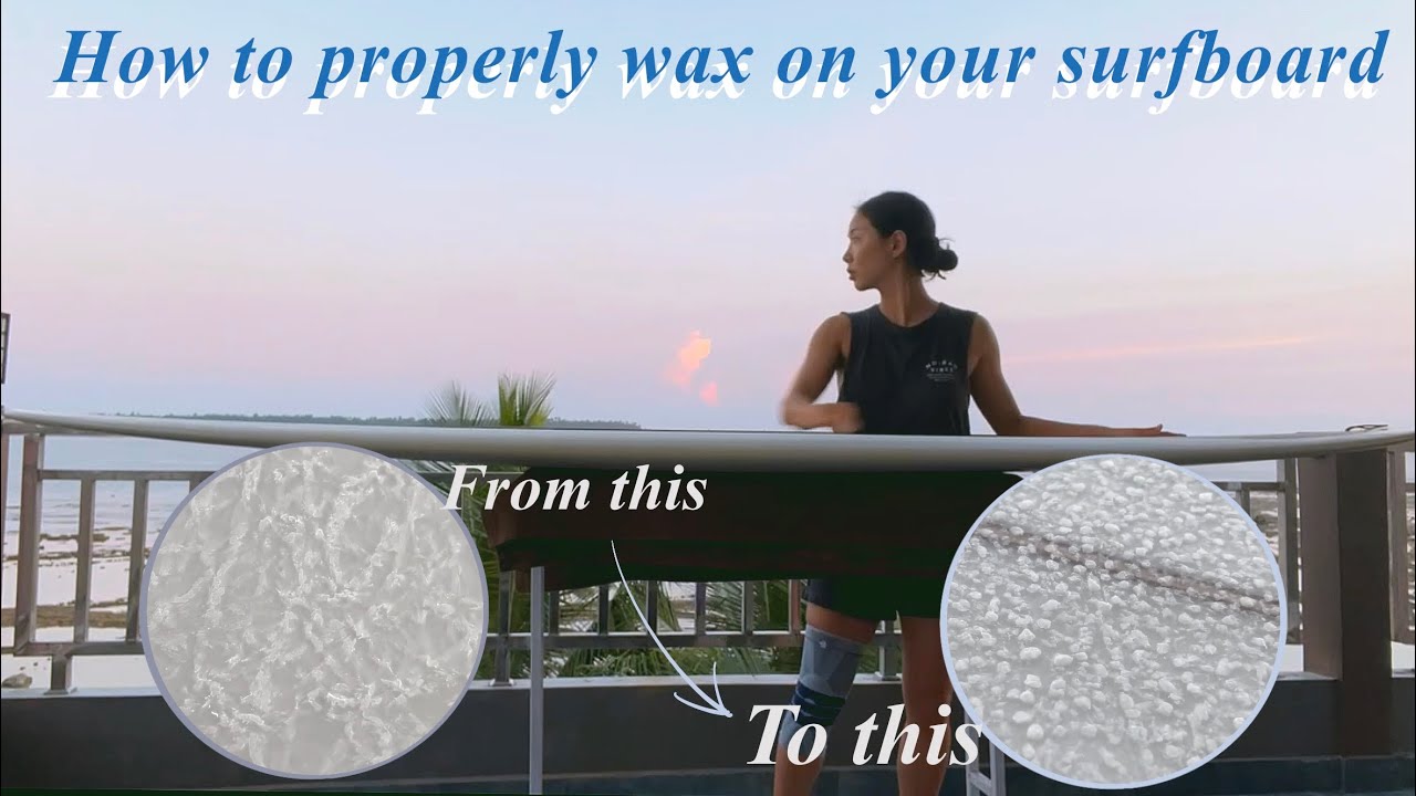 vlog. Wax on, wax off 서프보드에 눈송이처럼 왁스 올리기 / 요령만 알면 순식간에도 완성 가능