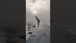 Flying between the cloud layers.