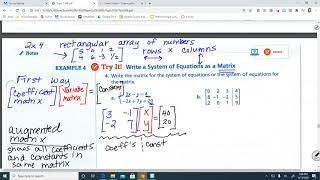 1-6 Linear Systems Ex 4 and extra