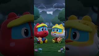 Sharing is Caring🍕| Kids learn to share | Good habit #gogodino #shorts #learning #pizza