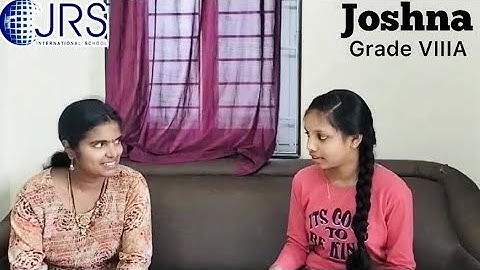 English Project “An Interview With My Neighbour” - by Grade-8A Joshna #JRSIS #communicationskills