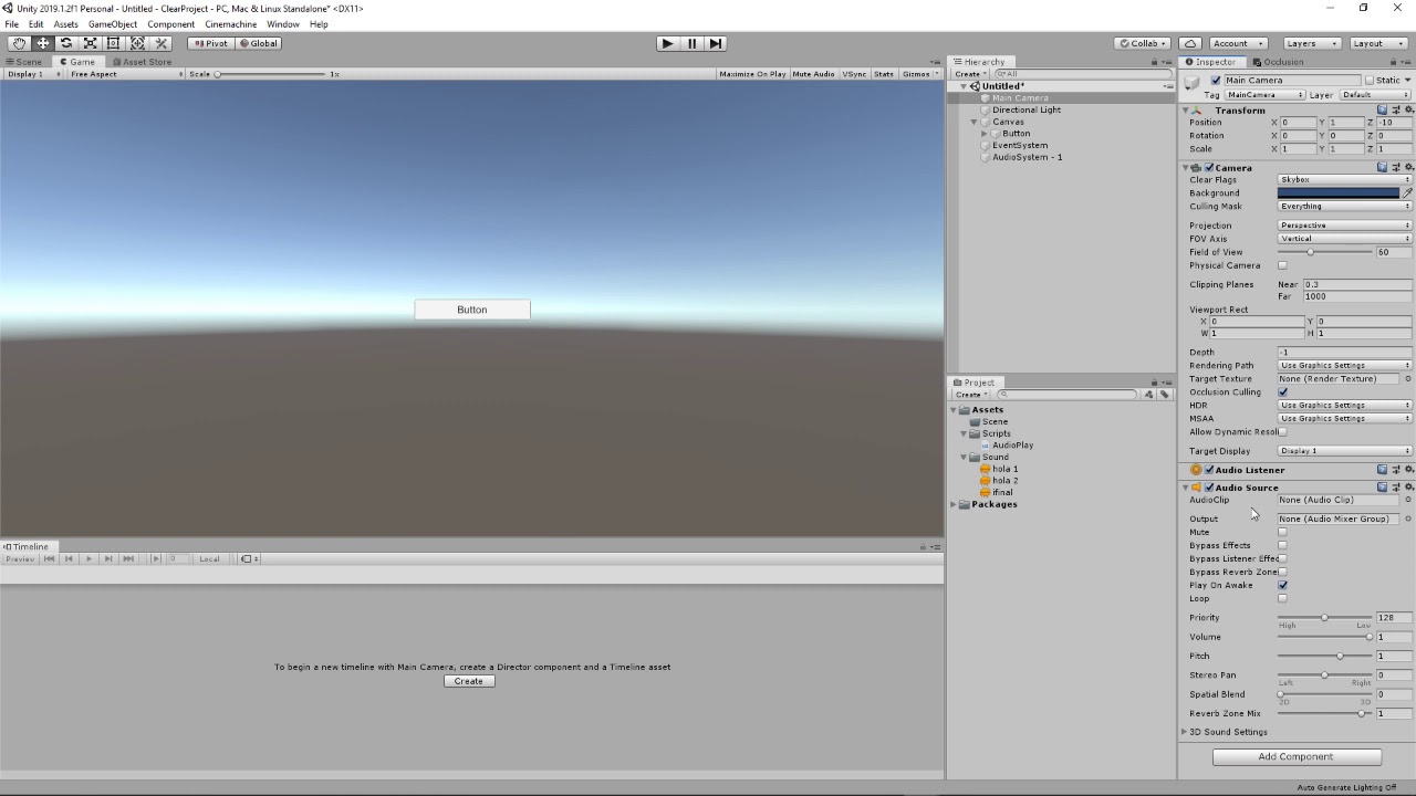 Systema de Reproducción de audios en secuencia - Unity 3D - YouTube