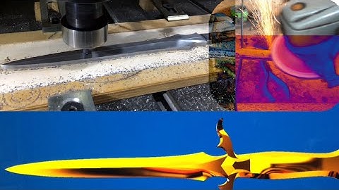 Making my first Knife: Titanium Handle, D2 Blade Dagger • Part 1 • Machining the blade