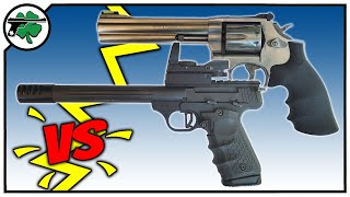 S&W Model 617 revolver VS the Browning Buckmark! Who wins?