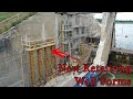 Tobacco River Dam - Scaffolding Installed - Pouring New Retaining Wall! - Dam Collapse - Wixom Flood