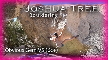 Obvious Gem V5 (6c+) Bouldering Joshua Tree Nationalpark