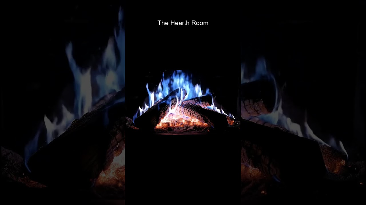 Live 24/7 🔥 Blue Flames Fireplace 4K – Relaxing Fire Sounds for Deep Sleep and Stress Relief