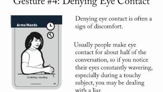 How to detect lies Liars & Liars Body Languages Gestures Body Language Cards revised.mov