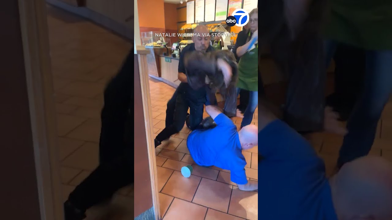 'Hero' employee hits attacker with pan during fight at Panera | Video