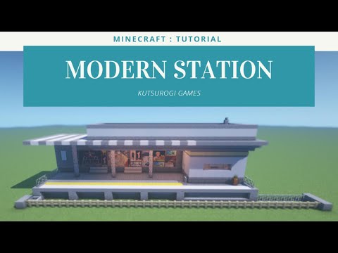 マインクラフト モダンな駅の作り方 シンプルで簡単なのでサバイバルでも Minecraft Tutorial How To Build Modern Station Youtube