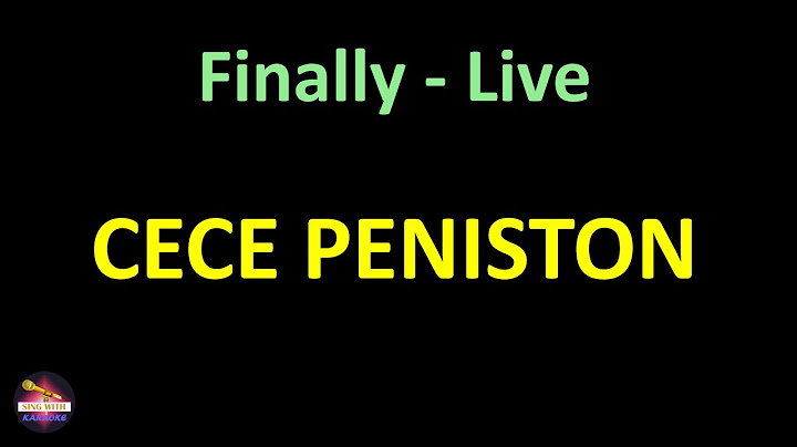 CeCe Peniston - Finally - Live (Lyrics version)