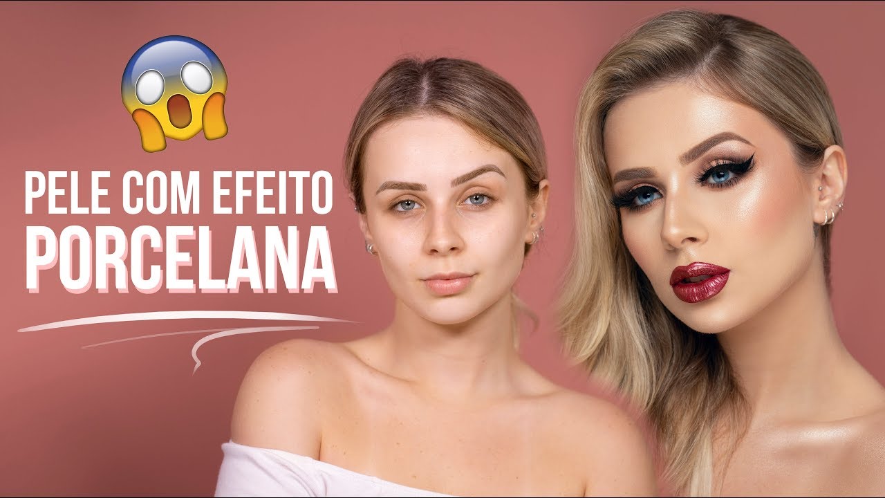 Pele com efeito PORCELANA 😱