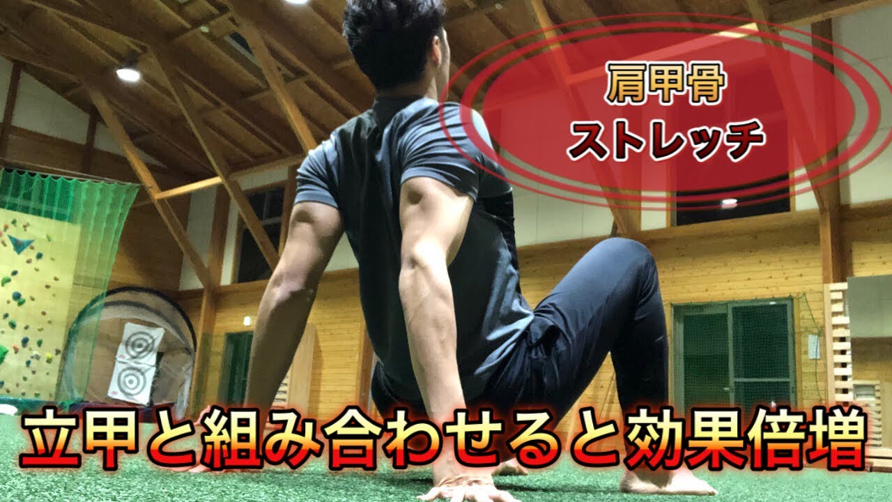 【肩甲骨】立甲の弱点！？このストレッチでカバーできます！むしろ効果倍増します！