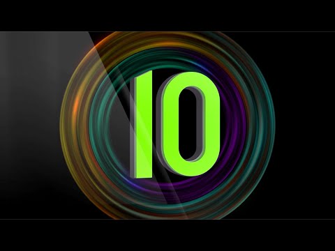 A 10 second countdown video HD with sound
