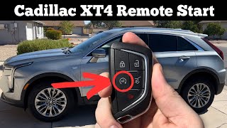 2024 CADILLAC XT4 - How To Use Remote Start Feature With Remote Key Fob Button