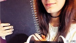 【日本語 ASMR| Japanese ASMR】ノートをネイルスクラッチング |Scratching on sketchbook& My Drawings|♥ (sub ita,esp,eng)