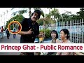 Princep Ghat Kolkata - Couple Romance Live | Hot Couple Kiss On Roll With Travel Tarzan Viral Video