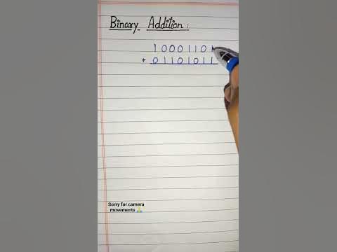 Binary addition with carry//Add two binary numbers//#math #logicgates # ...