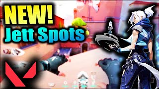 LATEST New JETT Spots on the NEW MAP Ascent in Valorant (Best Secret Spots)