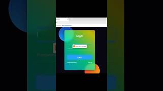 Animated login form using HTML CSS and JavaScript ✨#youtubeshorts#techboost60#coding