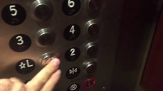 MURDERNIZED 1984 Montgomery Traction Main Tower Elevators @ Marriott, Burbank, CA